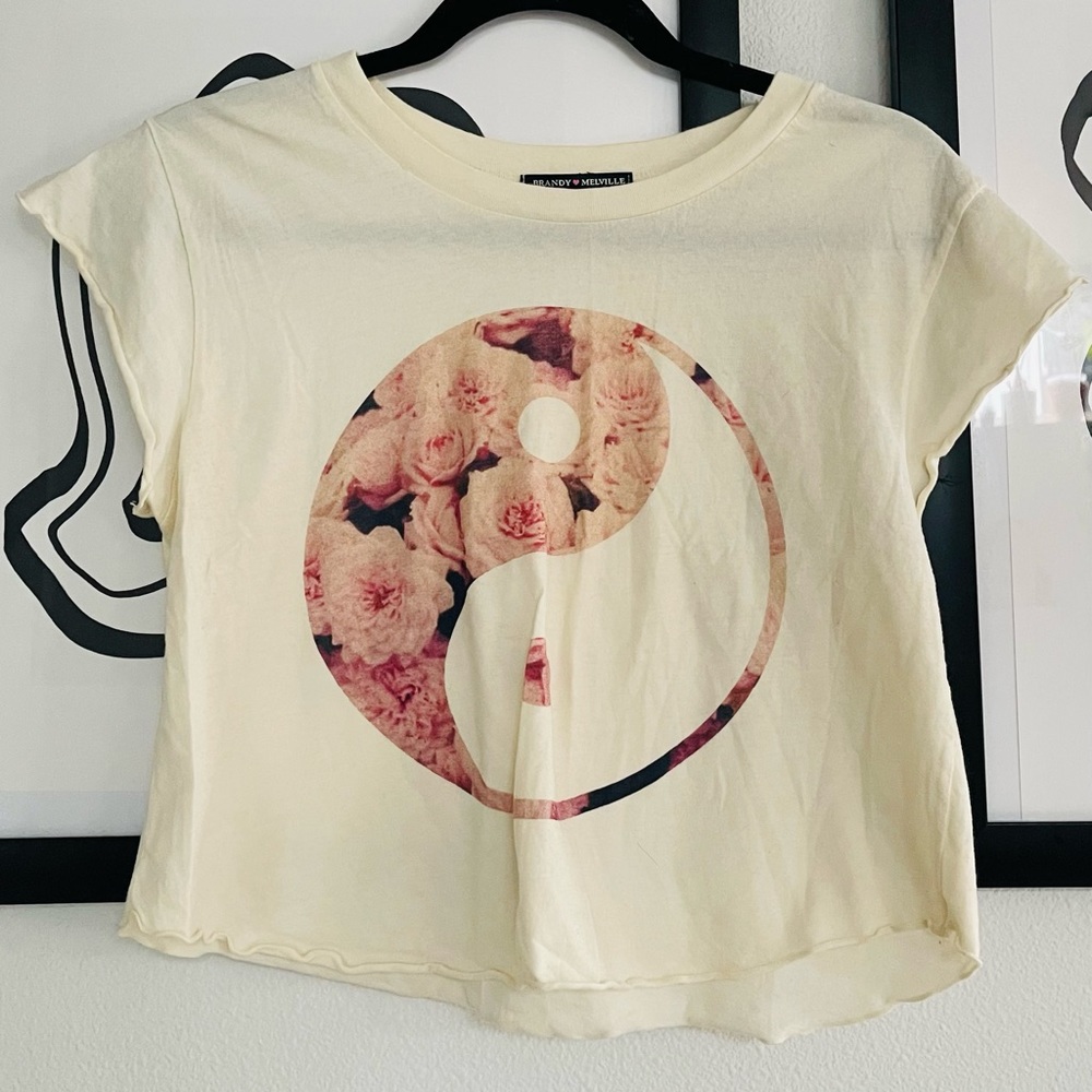 Brandy Melville Graphic Crop